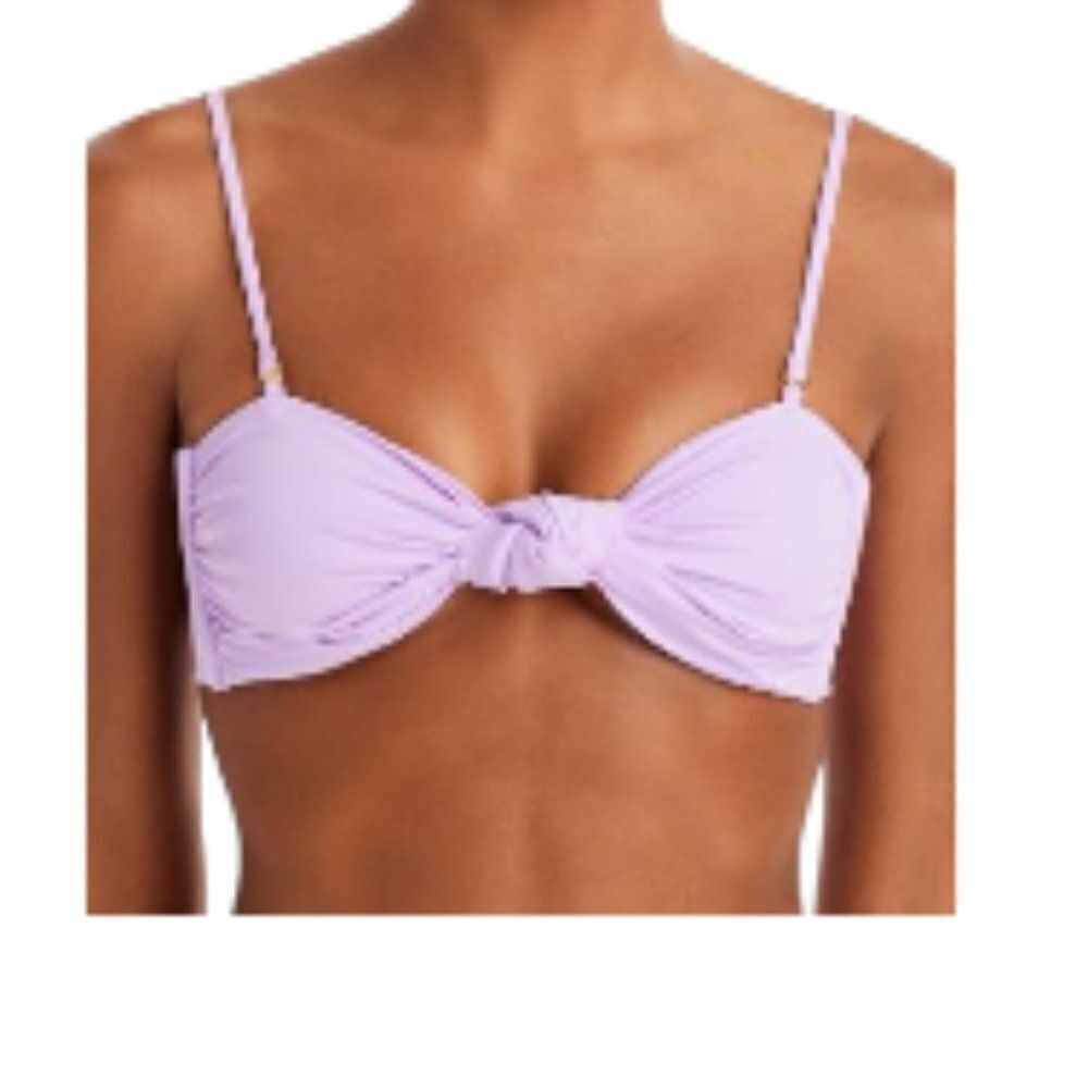 Agua Bendita Lucille Swim Top Lilac Medium NWT